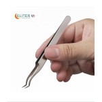 Silver Coated Eyelash Tweezer Manufacturer - OEM/ODM Small Pointed Tip Customizable