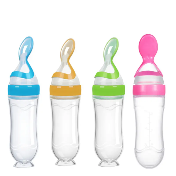 Baby Feeder Factory - Wholesale Soft Silicone Squeeze Bottle Spoon