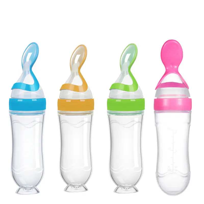Baby Feeder Factory - Wholesale Soft Silicone Squeeze Bottle Spoon