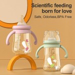 Feeding Bottle Supplier - Animal Cartoon BPA Free Wide Mouth Bottle