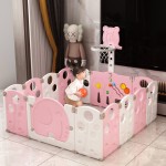Baby Crib Playpen Factory - Colorful Elephant Design Safe Guard