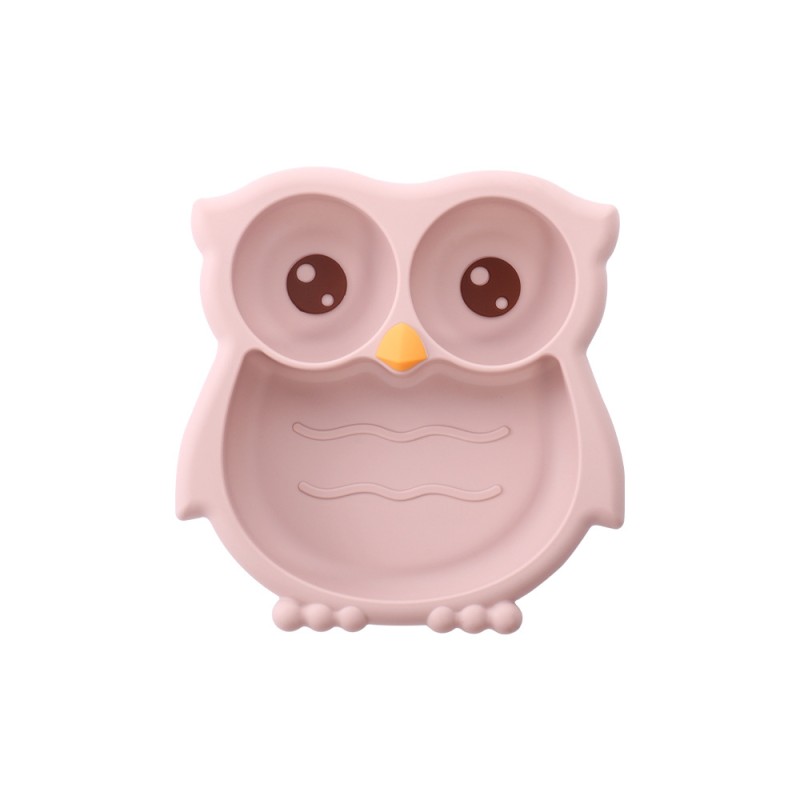 Dinner Plate Supplier - One piece Silicone Owl Cartoon Tableware