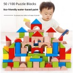 Wooden Toy Supplier - Custom Large DIY 100 PCS Building Blocks