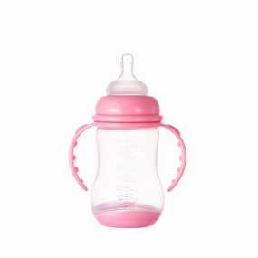 Baby Feeder Supplier - Wide Neck Plastic with Base and Handle