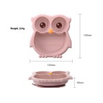 Dinner Plate Supplier - One piece Silicone Owl Cartoon Tableware