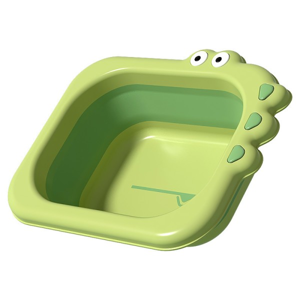 Baby Washbasin Supplier - Cartoon Shaped Foldable Plastic Foot Bath