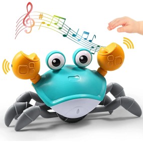 Electronic Toy Factory - New Walking Wind up Crab with Music LED