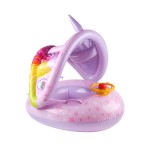 Baby Bath Set Factory - Hot Sale Cartoon Swim Float with Canopy