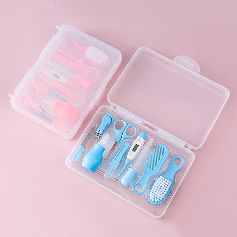 Plastic Care Kit Supplier - 9 Piece Infant Head Comb Nose Aspirator