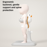 Baby Shower Tower Supplier - Portable Duck Shaped Folding Bath Support