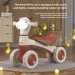 Balance Bike Supplier - Hot Sale Four Wheel Light Music Scooter