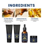 Beard Care Set Supplier - Beard Shampoo Conditioner Balm Growth Oil