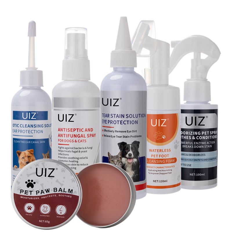 Pet Products Set Supplier - Cleaning Grooming Odor Eliminator Set