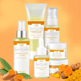 Turmeric Skin Care Set Factory - Private Label Serum Cream Toner Mask