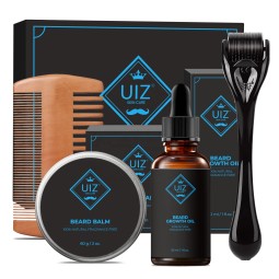 Beard Growth Kit Supplier - Private Label Oil Balm Wood Comb Kit