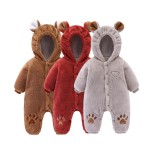 Winter Jumpsuit Supplier - 2023 New Design Bear Hooded 0-1 Years