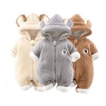 Winter Jumpsuit Supplier - 2023 New Design Bear Hooded 0-1 Years