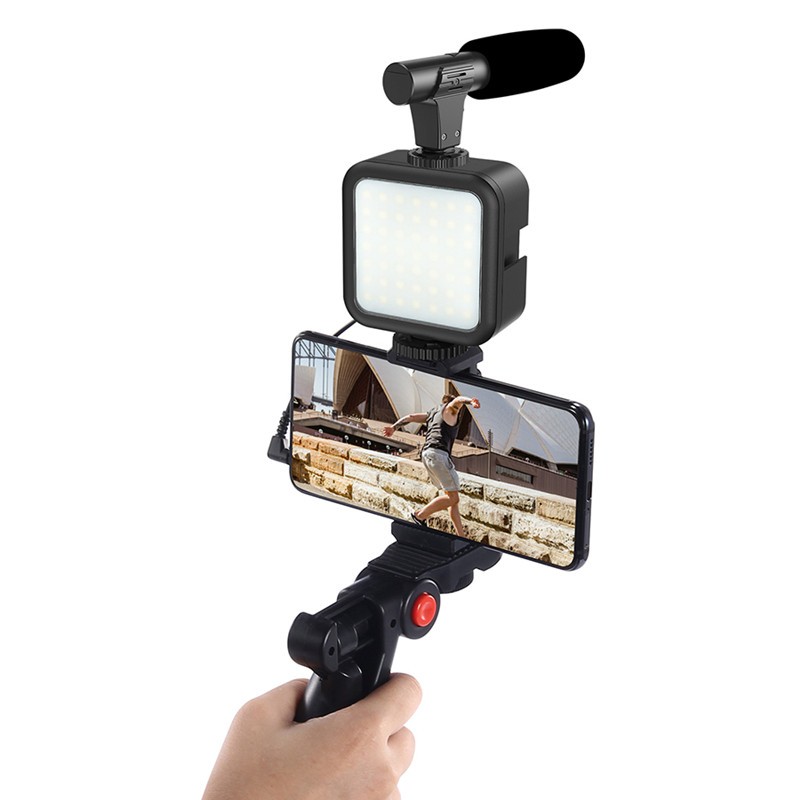 Smartphone Video Light Kit Manufacturer - OEM/ODM With Tripod Microphone Cold Holder