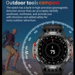 Outdoor Smartwatch Manufacturer - OEM/ODM 2024 LED Flashlight Compass SOS Call