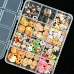 Cartoon 3D Nail Art Jewelry French Style DIY Cream Gel Phone Case Set Resin Material Mixed Chocolate Fruit Ice Stickers Decals