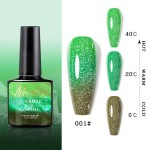 跨界三色UV凝胶甲油罐头可变温度极光欧泊破钻胶LED仙女梯度瓶
