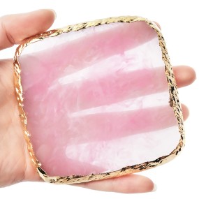 Cross-Border Square Resin Agate Display Board Tool Made of Plastic MOQ 10 Pcs Nail Art Supplies