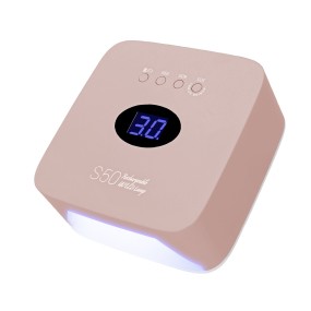 Hot Selling S50 Portable Rechargeable UVLED Nail Lamp Quick-Drying LED Phototherapy Cross-Border Power Storage Plastic Material