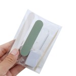 五件套美甲多功能工具箱专用指甲可穿戴套装牛角刷海绵抛光条研磨工具塑料