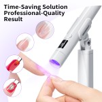 带有360度旋转支架的便携式LED美甲艺术灯新型手持式塑料UV灯用于烤指甲