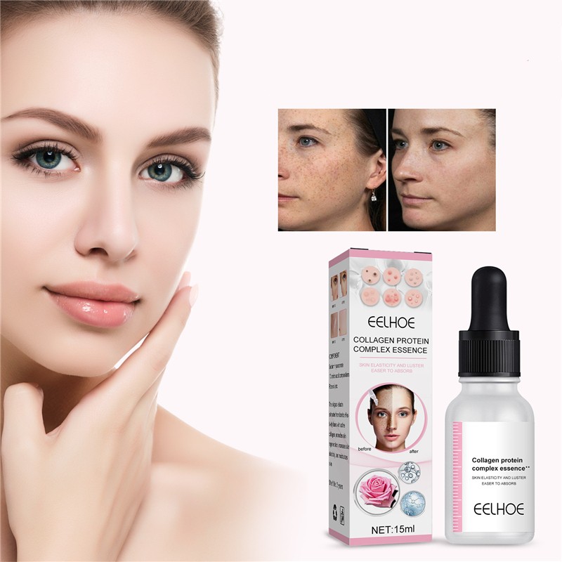 Face Serum Manufacturer - OEM 15ml Hydrolyzed Placenta Collagen Rose Oil Essence
