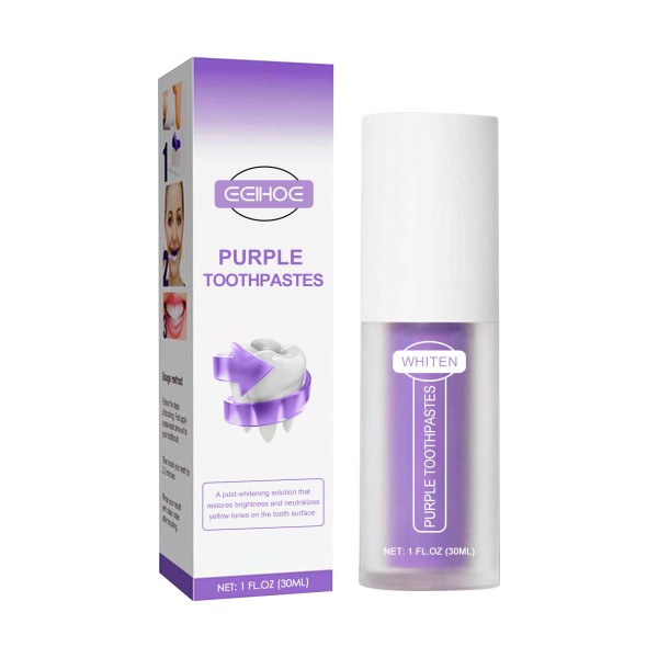 Purple Whitening Toothpaste Manufacturer - OEM/ODM Wholesale Private Label Custom 30ml