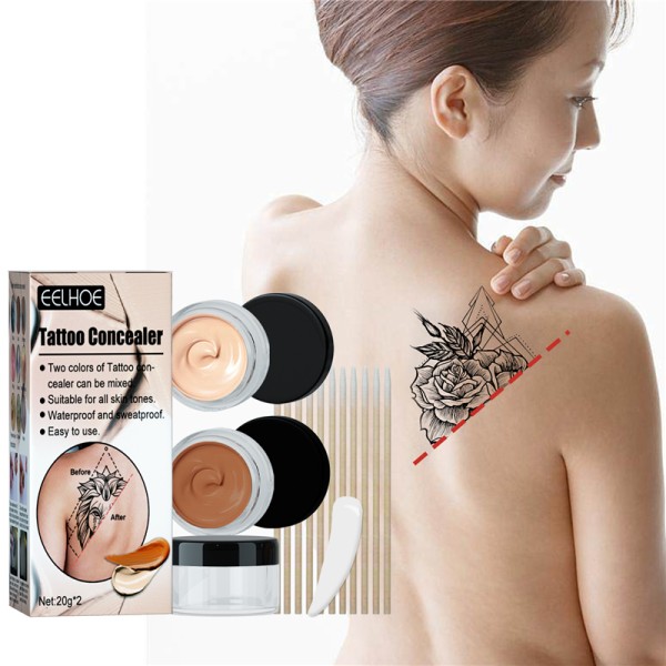 Tattoo Concealer Kit Manufacturer - EELHOE Waterproof Light Dark for Mark Burn Scar Spot