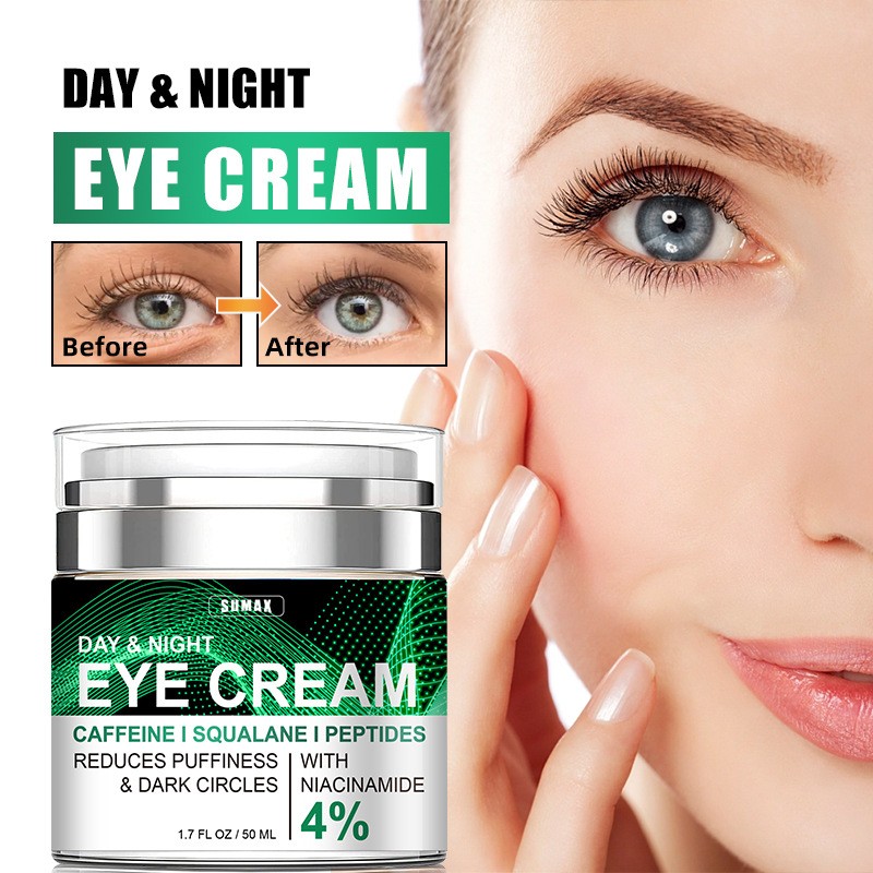 Eye Cream Manufacturer - Private Label OEM Day Squalane Peptides Reduces Puffiness