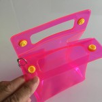 PVC Makeup Bag Manufacturer - OEM Private Clear Reusable Cosmetic Socks Button Bag