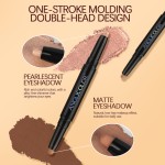 Eye Shadow Stick Manufacturer - OEM ANGLICOLOR Waterproof Double-Headed Matte Flash