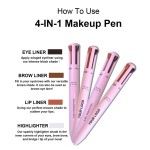 Cosmetics Pen Manufacturer - OEM New Arrival Custom Logo 4 in 1 Waterproof Automatic