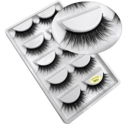 False Eyelashes Manufacturer - OEM/ODM Wholesale 5 Pairs Natural Black 1-1.5cm G800