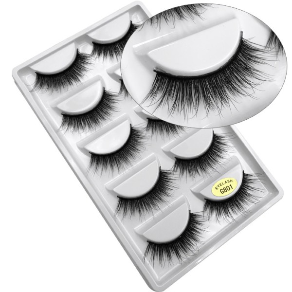 False Eyelashes Manufacturer - OEM/ODM Wholesale 5 Pairs Natural Black 1-1.5cm G800