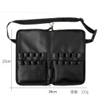 Makeup Brush Bag Manufacturer - OEM Private Label Black Waterproof Folding Travel Waist