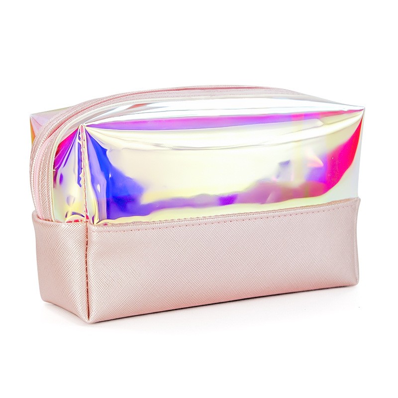 Holographic Makeup Bag Manufacturer - OEM Customized Label Fashion PVC TUP Laser Clear