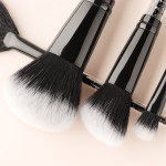 Makeup Brush Set Manufacturer - OEM Custom Logo Black Glitter Crystal Rhinestone 10pcs