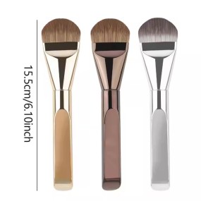 Foundation Make-up Brush Manufacturer - OEM Private Label Cream Ultra-thin Tongue-shaped Flat