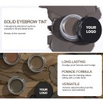 Eyebrow Pomade Manufacturer - OEM Waterproof Brow Pomade Long-lasting Smudge Proof Formula