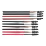 Eyelash Brush Manufacturer - OEM Private Logo Mini Spoolies Pink Black Mascara Brush