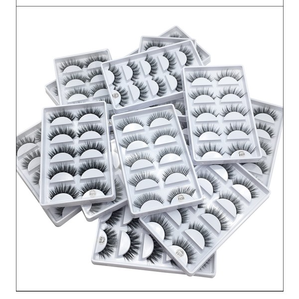 False Eyelashes Manufacturer - OEM/ODM Wholesale 5 Pairs 3D Mink Natural Lashes