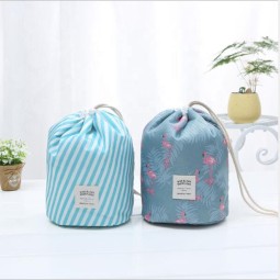 Drawstring Makeup Bag Manufacturer - OEM Round Barrel Type Hot Korea Travel Portable