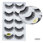False Eyelash Kit Manufacturer - OEM/ODM Wholesale Cheap Custom G800 5 Pack Natural Thick