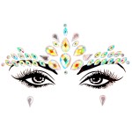 Face Gems Manufacturer - OEM Genya Women Mermaid Glitter Rhinestone Festival Eyes