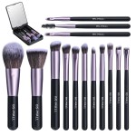 Makeup Brush Set Manufacturer - OEM 14PCS Rose Gold Synthetic Soft LED Light Mirror
