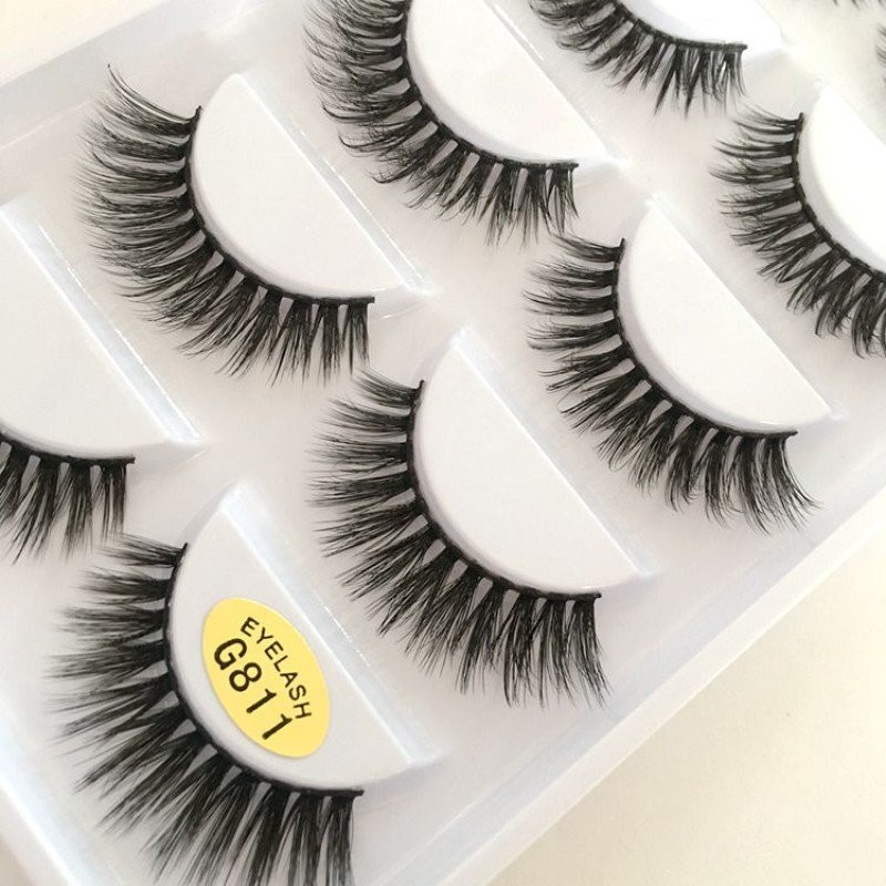 False Eyelashes Manufacturer - OEM/ODM Wholesale Free Sample 5 Pairs 3d Full Strip Lashes